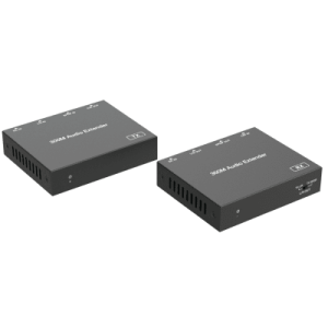 extensor de audio | digital Óptico y analógico | transmisión hasta 300 m | soporte 48/96/192 khz | selección de salida en receptor | función poc bidireccional | plug and play | ideal para hdtv, avr y sistemas multizona