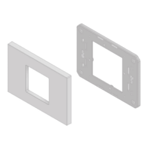 embellecedor para caja americana / abs antimicrobiano / blanco con efecto de contraste / colocación fácil y rápida