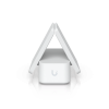 soporte de mesa universal ajustable que mantiene los dispositivos unifi que no son de rack en posición vertical sobre superficies planas