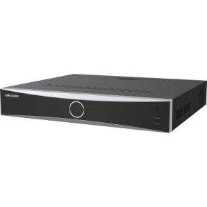 [acusearch] nvr 12 megapixel (4k) / 16 canales ip / 16 puertos poe+ / acusense (evita falsas alarmas) / reconocimiento facial / 4 bahías de disco duro / switch poe 300 mts / hdmi en 4k / alarmas i/o