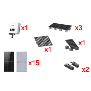 kit solar interconexion / 9kw 220vca / inversor afore / montaje incluido