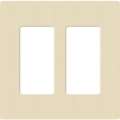 placa de pared 2 espacios, para atenuador (dimmer), apagador ó control remoto inalámbrico lutron. placa de pared 2 espacios, para atenuador (dimmer), apagador ó control remoto inalámbrico lutron.