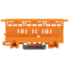 portador de montaje de la serie 221 / 4 mm² / montaje en riel din 35 y montaje con tornillos / color naranja / material pa66 / ul94 v0