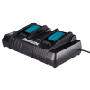 cargador rápido doble para batería litio ion de 18v lxt®