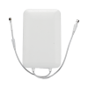 antena sectorial wi fi de 90° para exterior con montaje / 2.4 y 5 ghz / ganancia 15 dbi / conectores rpsma / ideal para aps conectorizados unifi, altai, tp link y grandstream.