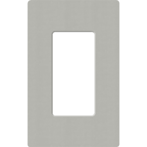 placa de pared 1 espacio, para atenuador (dimmer), apagador ó control remoto inalámbrico lutron.