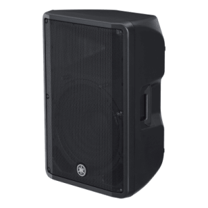 altavoz activo de 2 vías | woofer 15" | 8ohms | color negro | amplificador 1000w | gabinete de plástico