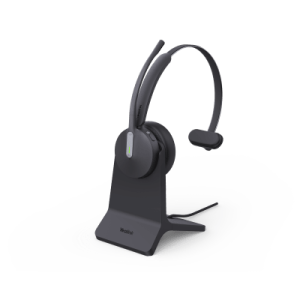 diadema bluetooth de yealink bh70 mono con certificación microsoft teams y base de carga