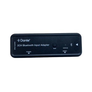 extensor de audio dante® 2ch bluetooth input adapter | entrada bluetooth 2 canales | salida dante® digital | latencia configurable 1 5 ms | compatible hdmi 1.4 | hdcp 1.4 | poe ieee802.3af | distancia de transmisión 100 m