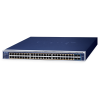 switch administrable capa 3 / 48 puertos 10/100/1000t 802.3bt poe++ / 4 puertos 10g sfp+ / dos ranuras para fuente de alimentación modular / 3200w poe budget / compatibilidad ipv4/ipv6 / vlan / qos / erps