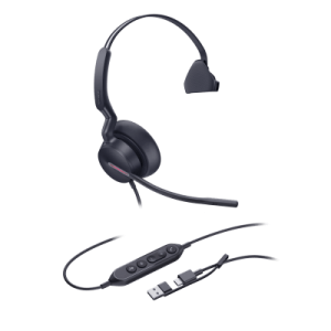 diadema alámbrica yealink uh46 mono usb c/a certificada con microsoft teams