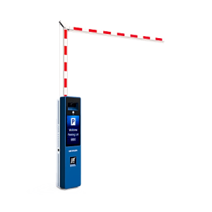 barrera vehicular derecha todo en uno / brazo articulado incluido de 4 mts / cámara anpr integrada / boton de ayuda / pantalla lcd / apertura en 4 segundos