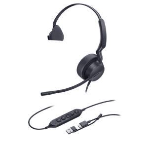 diadema alámbrica yealink uh42 mono uc con audio hd y conectividad usb c/a