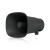 unifi protect ai horn speaker, altavoz ip 120 db, poe+, alerta ai avanzada, montaje pared, esquina y poste, ip66, color negro