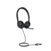 diadema alámbrica uh35 dual de yealink usb c/a compatible con teléfonos ip yealink y computadoras