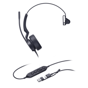 diadema alámbrica yealink uh44 mono usb c/a certificada con microsoft teams