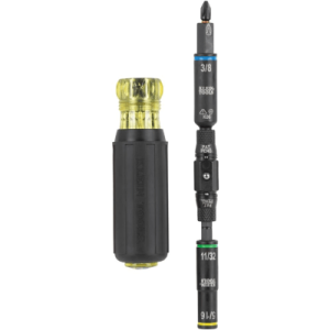 destornillador / llave de tuercas 10 en 1 knect™ con clasificación de impacto / compatible con herramientas eléctricas / puntas intercambiables / portabrocas knect™ de 12 puntos / barra de acero / torque de 150 in lb