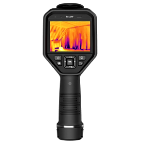 m11 cámara termográfica portátil dual / lente térmico 6.2 mm (160 x 120) / lente Óptico (8 megapixel) / pantalla táctil 3.5" / wifi / ip54 / ranura microsd hasta 128gb / hasta 5 horas de funcionamiento cont