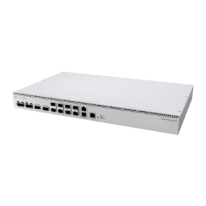 switch de red mikrotik crs812 ddq / 400 gbps / 8 puertos sfp56 de 50g / 2 puertos qsfp56 de 200g / 2 puertos qsfp56 dd de 400g / routeros v7 / arm quad core 2 ghz / 4 gb ram / rackmount