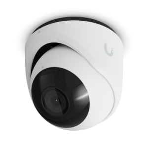 cámara de seguridad turret color blanco / alimentación poe/ resistente a manipulaciones ik04/ sensor de imagen 1/1.8" 8mp/ ajuste manual 3 ejes