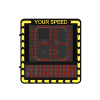 radar de velocidad/ pantalla led / detección de velocidad en tiempo real / rango de detección de 100 m / hasta 32 objetivos detectados / ip66 / compatible con wi fi y ethernet
