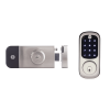 cerradura digital para exteriores / teclado digital táctil / control remoto app yale / compatible zigbee z wave plus / resistente intemperie / hasta 250 usuarios / baterías aa