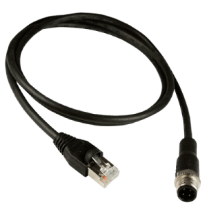 cable ethernet m12 macho a rj45 de 4 pines con codificación d (10 metros)