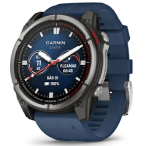 smartwatch garmin fenix 7 / pantalla amoled 1.4" / gps multibanda / resistencia al agua 10 atm / batería hasta 29 días / titanio y cristal de zafiro / 32 gb de almacenamiento / monitoreo de salud avanzado