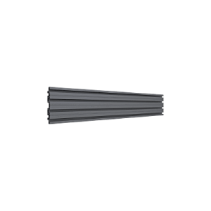 accesorio riel de aluminio con longitud 1000 mm | incluye tapas laterales | compatible con estructura para videowall | diseño modular