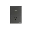 placa con interruptor sencillo y 1 toma corriente 10 15 a 127 v 60 hz.