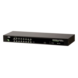switch kvm 8/16 puertos ps/2 usb vga / control de hasta 64 o 256 computadoras / conexión dual ps/2 y usb / soporte multiplataforma / resolución de video 2048 x 1536 / montaje en rack o escritorio / firmware actualizable