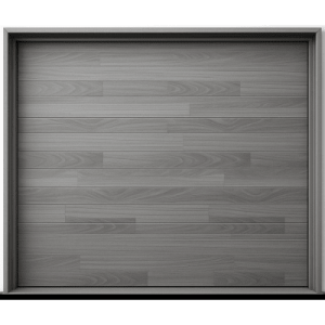 puerta de garage de alta calidad / estilo americano / acabado laminado premium / color gris / 16x8 pies.