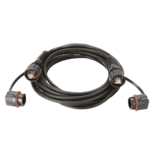 patch cord cat6a industrialnet, utp, con plug industrial y tapa en cada extremo, 1 metro