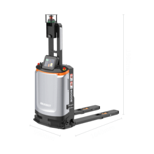 robot móvil montacargas mr f3 3000 hi(ce) / carga máxima 3000 kg / velocidad máxima 1.6 m/s / navegación slam / protección láser e infrarrojo / autonomía 6 8 horas / carga lateral / wi fi