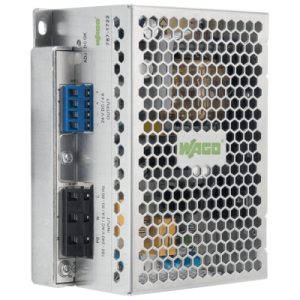 fuente de alimentación monofásica wago eco / 12v dc / 8a / 96w / montaje en carril din 35 / ip20 / protección contra cortocircuitos / led dc ok / conectividad cage clamp®