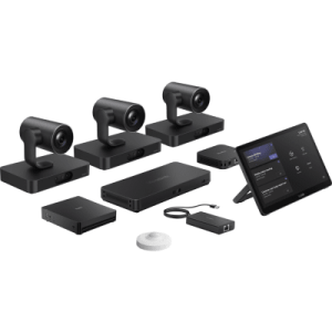 sistema de videoconferencia mvc s98 c5u 004 de yealink diseñado para salas extra grandes con triple cámara inteligente y funciones avanzadas de ia