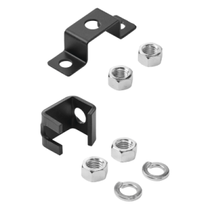 kit de soporte a techo, para charola tipo escalerilla, de acero, color negro