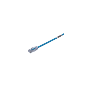 cable de parcheo utp cat6a, cm/lszh, diámetro reducido (28awg), color negro, 7 ft