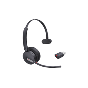 diadema inalámbrica wh64 hybrid mono uc de yealink con bluetooth 5.2 y conectividad uc plug and play