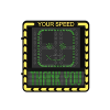 display led para control de velocidad exterior / distancia visible de 100 m / led de alta luminosidad y bajo consumo / visualización de velocidad con código de colores / ip66 / conectividad wi fi y ethernet / compatible con tcp/ip, http, dhc
