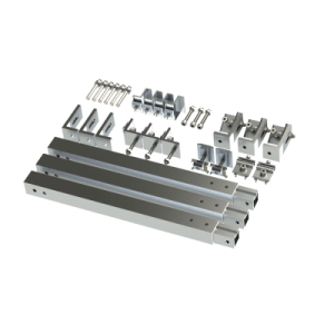 caja de accesorios de aluminio anodizado para montaje vektor8r2700 , arreglo 1x2para techo