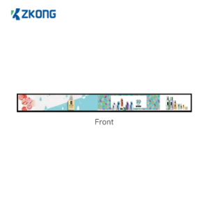 display electrónico de estantes 23.1 pulgadas zkl231 / lcd estirado 1920x158 / android 4.4.2 / brillo 400 nits / wi fi dual band / microusb y type c / consumo máximo 45w / certificaciones internacionales