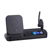 auricular bluetooth bh71 con workstation de yealink con pantalla táctil de 3" con cancelación de ruido y carga inalámbrica para smartphone