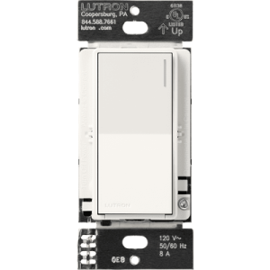 (radiora3) apagador sunnata color blanco para linea radio ra3, 8a de iluminacion, 5.8a motor