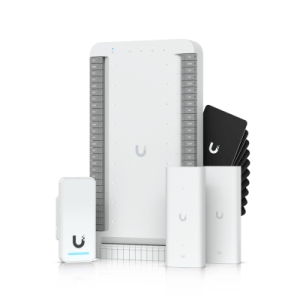 kit de inicio para ascensor unifi access / poe para selección de piso / hasta 18 pisos / incluye elevador hub / g2 lector / 2 extensores poe / 10 tarjetas de acceso / interior y exterior / ndaa cumple