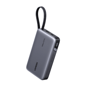 power bank 20000mah con cable integrado / carga rápida 100w / usb c pd 3.0 / 4 celdas li ion / 72wh / carga múltiple 145w / compacto 139x80x27mm