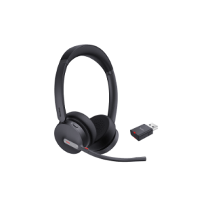diadema inalámbrica wh64 hybrid dual uc de yealink con dect bluetooth y acoustic shield 2.0
