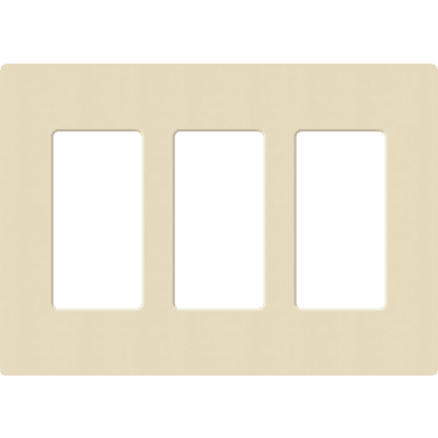 placa de pared 3 espacios, para atenuador (dimmer), apagador ó control remoto inalámbrico lutron. placa de pared 3 espacios, para atenuador (dimmer), apagador ó control remoto inalámbrico lutron.