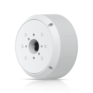 camera junction box – caja de conexiones antimanipulación en color blanco para cámaras unifi protect bullet, dome y turret