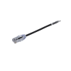 cable de parcheo tx6, utp cat6, diámetro reducido (28awg), color negro, 45 ft